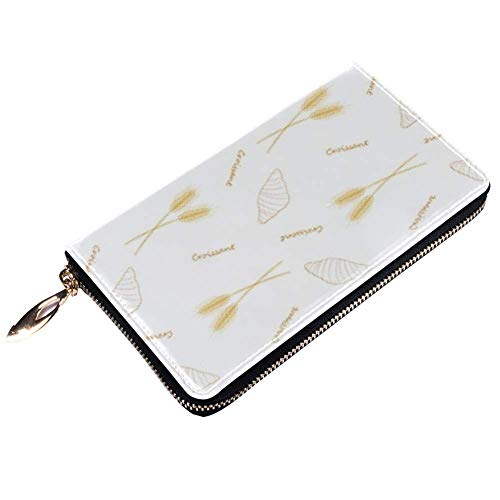 XCNGG Cartera de Cuero Carteras de Concha delicadas Portatarjetas Embrague con Muchos Bolsillos para Mujeres Hombres Niñas Niños Cartera pequeña y compacta Plegable