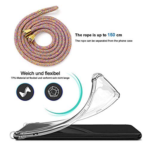 XCYYOO Carcasa de movil con Cuerda para Colgar Samsung Galaxy A70【Versión Popular 2019】 Funda para iPhone/Samsung/Huawei con Correa Colgante para Llevar en el Cuello -Hecho a Mano en Berlin