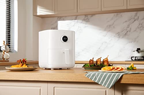 Xiaomi Mi Smart Air Fryer - Freidora de aire inteligente, control mediante aplicación, pantalla OLED, temperatura de cocción entre 40 y 200 °C, doble espacio de cocción, Versión Italiana