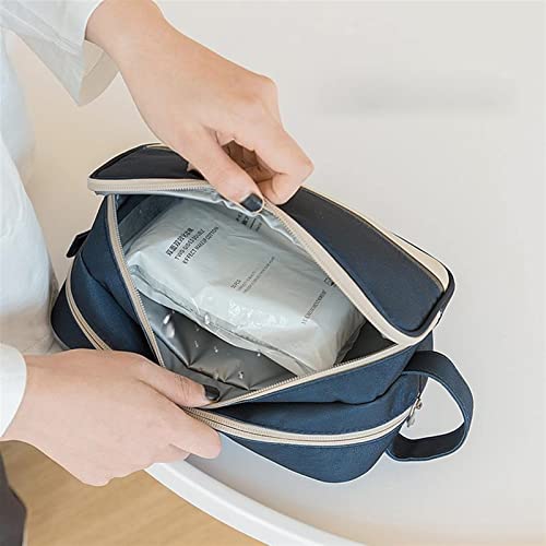 XXXXW Make-Up Pouches Bolso cosmético de Tela de Oxford Estilo nórdico de Alta Gama Bolsa de Lavado de Viajes Portátil Separación Seca y húmeda Bolsa cosmética al por Mayor Bolsas de Aseo