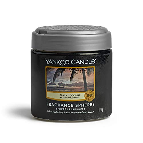 YANKEE CANDLE - Fragrance Spheres Ambientador, Dura hasta 45 días, Coco Negro