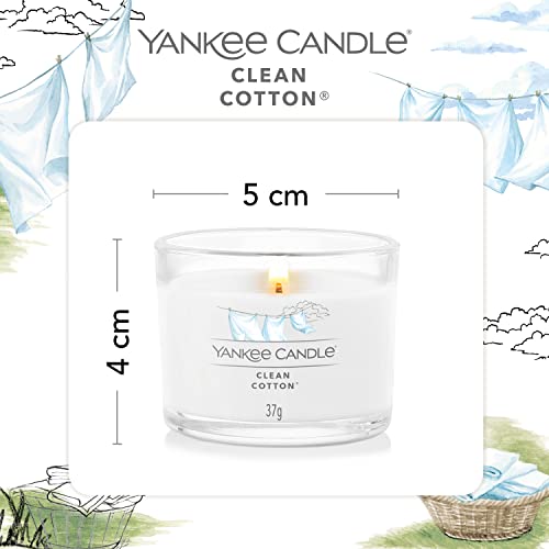 Yankee Candle Juego de velas perfumadas de regalo | Velas votivas rellenas de algodón limpio | Mezcla de cera de mezcla de soja | 3 unidades, talla única, 1701402E