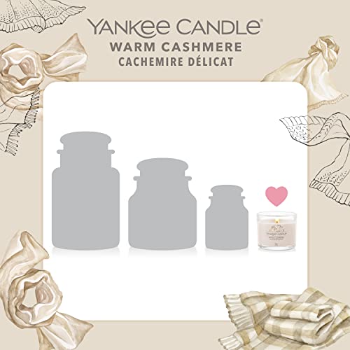 Yankee Candle Juego de velas perfumadas para regalo, Velas votivas rellenas de cachemira caliente, Mezcla de cera de soja, 3 unidades (1701428E)