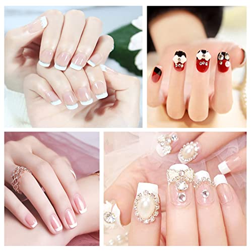 Yokilly Pegatinas Manicura Francesa, 36 Hojas / 1368 Pcs Autoadhesivas Guías Puntas Francesa, Pegatinas Uñas Para Uñas Gel, Tiras Manicura Sonrisa Francesa Para Decoración Nail