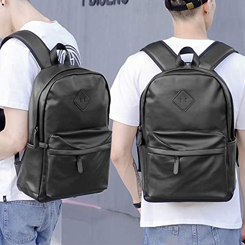 YOODI Mochila de Hombre Cuero de la PU Mochila para portátil de 15,6 '' Mochilas InformalesMujer Neceser de Viaje Bolsa de Viaje Bolsa Organizadora Estuche de Belleza Estuche de Cosméticos （Gris）