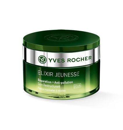 Yves Rocher Elixir JEUNESSE - Set de cuidado facial Detox contra las influencias ambientales, con cuidado de día y noche y sérum reparador