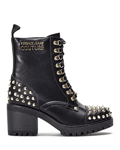 Zapatos Mujer Botines VERSACE JEANS COUTURE MIA Gold Studs Negro