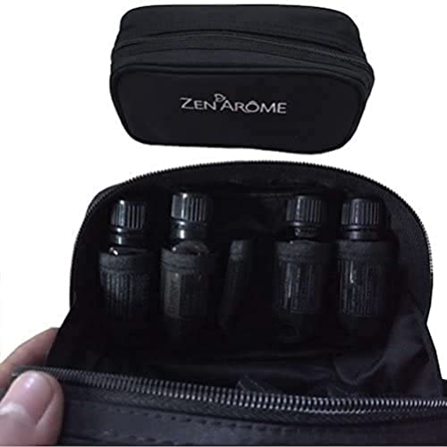 Zen'Arôme TRHE-Noir - Estuche de Almacenamiento de aceites Esenciales, poliéster, Talla única