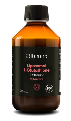 Zenement | L-Glutatión, + Vitamina C Liposomados, 250 ml | Forma reducida | Máxima Biodisponibilidad, Potente antioxidante | Vegano, Sin alérgenos, No-GMO