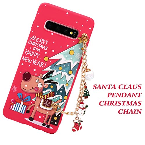 ZhuoFan Navidad Funda para Samsung Galaxy A50 / A30S / A50S Cárcasa Silicona con Dibujos 3D Muñecas Navidad Diseño Ultrafina TPU Antigolpes de Protector Piel Pulsera Case para Samsung A50, Navidad