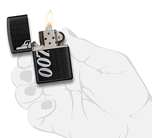 Zippo James Bond - Mechero de Bolsillo Mate Negro