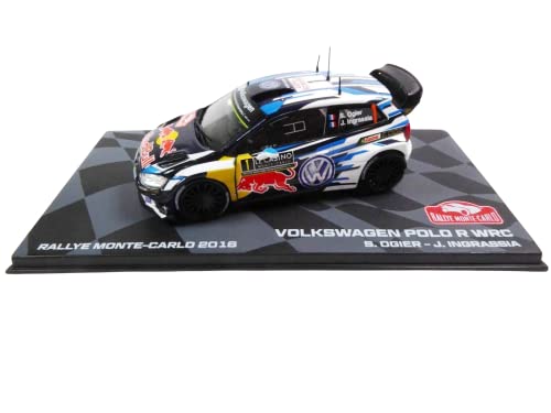 - Lote de 4 Coches de Rally 1/43 Ixo compatibles con + Citroen C3 + Polo WRC + Fiesta RS + Abarth Grande Punto