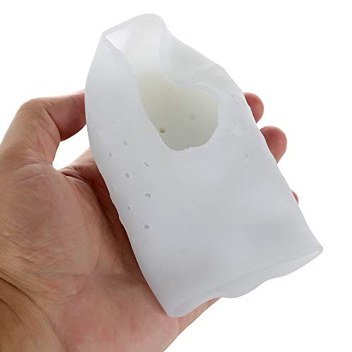 1 par de calcetines de aumento de altura, plantilla de silicona para mayor comodidad, set de media almohadilla de talón invisible, protector de talón transparente transparente 4cm/1.6inch