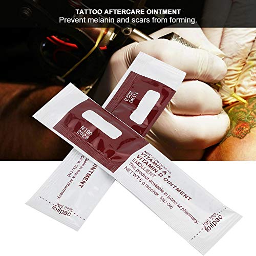 100Pcs / Bag Safe, Efectivo, Crema para tatuaje, Crema para el cuidado del tatuaje + Producto para el cuidado posterior del tatuaje para hidratar la piel. Protección contra el tatuaje para la piel.