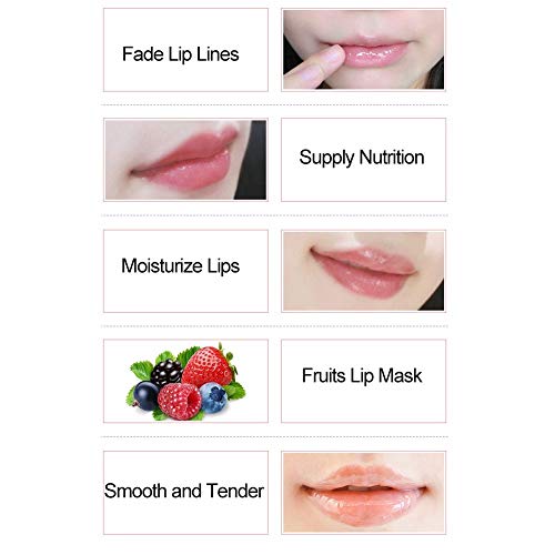 15PCS Mascarilla Labios Mascarilla Labial Para El Cuidado de Los Labios, Colágeno Natural, Almohadillas Para Labios Para Exfoliar, Humectar, Eliminar La Piel Muerta, Labios Anti Agrietados