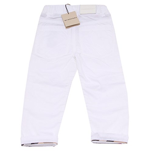 1769S pantalone bimbo BURBERRY bianco pantalone pant trouser kid [4 YEARS]