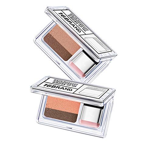 1PC Sombra de ojos perezosa Larga duración Sombra de ojosPaletas de Sombras Ojos de Color Mate y Perla Paletas de Maquillaje Profesional Tono Naranja y Tierra (02)