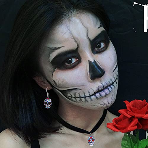 25 Piezas Colgantes del Encanto Encantos de Calavera de Halloween DIY Joyería de Metal Colgantes para de La Joyería de Llaveros, Pulseras, Collares, Pendientes