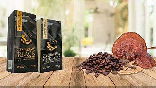 3 cajas de eGano Ganoderma Black Coffee - Café instantáneo con extracto de Ganoderma Lucidum (30 sobres x 3,5 g / caja)