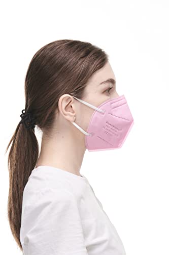 30 Mascarillas FFP2/KN95 Rosa Homologadas Certificación CE sin Válvula de 4 Capas, Máscara Protectora de Polvo, Mascarilla de Protección con Filtros de Calidad BFE≥95, 30 Piezas