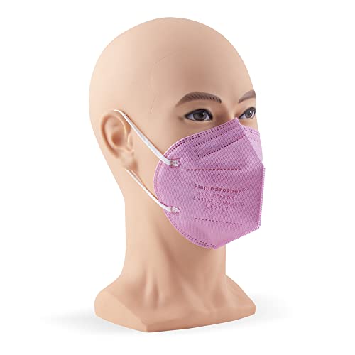 30 Mascarillas FFP2/KN95 Rosa Homologadas Certificación CE sin Válvula de 4 Capas, Máscara Protectora de Polvo, Mascarilla de Protección con Filtros de Calidad BFE≥95, 30 Piezas