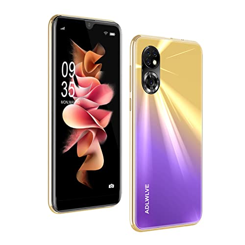 4G Moviles Libres Baratos, Pantalla 6,3 Pulgadas, 32GB/64GB ROM, 3GB RAM, Android 9.0 Smartphone Libre, 4600mAh Batería, Smartphone Barato Dual SIM, 8MP Face ID Moviles Baratos y Buenos (Oro)