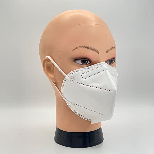 50 Mascarillas FFP2 / KN95 Homologadas de Certificación CE sin Válvula de 5 Capas, Máscara Protectora, Mascarilla de Protección Personal con Filtros de Calidad BFE≥95, 50 Piezas - Made in Italy