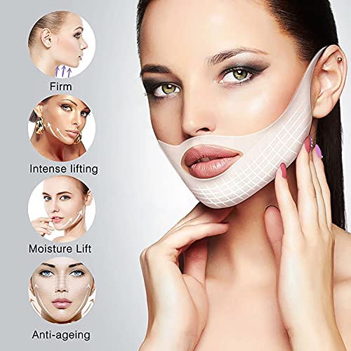 5/10/15/20Pcs v Line Lifting Mask, v Shaped Slimming Face Mask Double Chin Reducer (10 pcs)