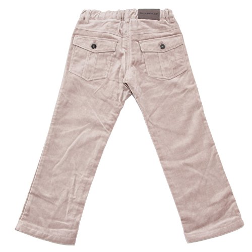 5676M pantaloni tortora bimbo BURBERRY velluto children kids pants trousers [4 YEARS]