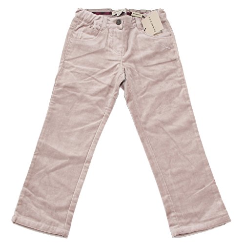 5676M pantaloni tortora bimbo BURBERRY velluto children kids pants trousers [4 YEARS]