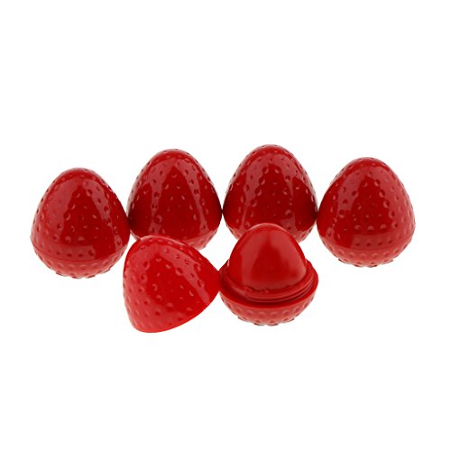 5pcs / Set de Bálsamos Labiales Hidratantes Sabor de Fruta de Fresa para Labios Secos