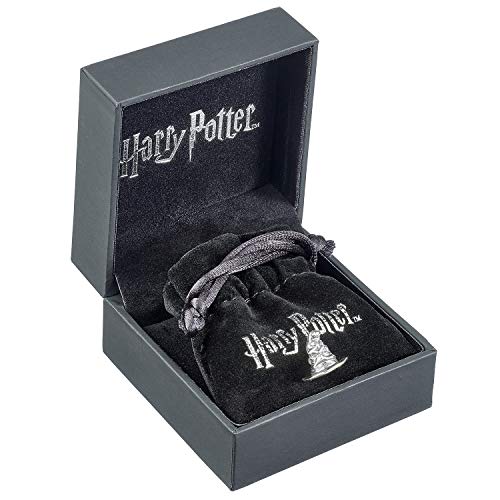 Abalorio oficial de Harry Potter de plata de ley con diseño de sombrero de clasificación de The Carat Shop.
