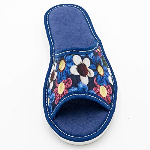 Absoft - Pantuflas para mujer, 100% suaves, AB-Soft, color Azul, talla 37 EU