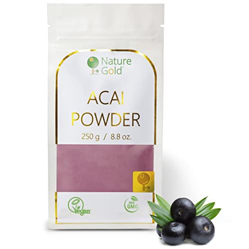 ACAI Polvo | Extracto De Bayas Crudas Liofilizadas | 250g 8.8oz | 100% Natural & Sin Azúcar