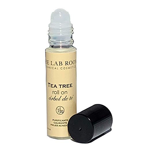 Aceite Arbol de Té The Lab Room Tea Tree Roll On 12ml, Tratamiento Antiséptico y Antiacné, Reduce la Irritación de la Piel