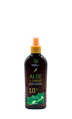 Aceite Bronceador de Aloe Vera y Zanahoria 10 SFP 200 ml TabaibaSun