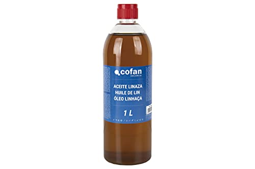 Aceite Linaza Cofan | Envase 1 L | Ideal para Maderas Exteriores-Interiores