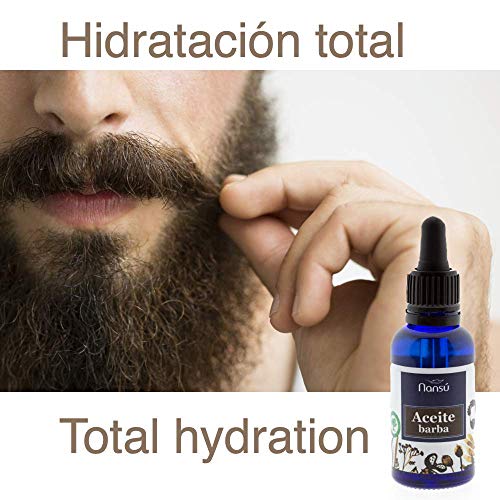 Aceite para el cuidado de la barba/Bigote del hombre - Acondicionador Suavizante - producto prograso ecológico con aroma cítrico