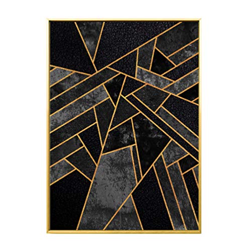 ACEYCHUANG Cartel clásico de Lienzo geométrico, Arte Moderno, decoración de la Sala de estar-50x60 cm