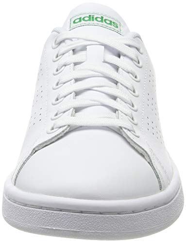 adidas Advantage, Sneaker Hombre, Blanco (FTWR White/FTWR White/Green FTWR White/FTWR White/Green), 42 EU