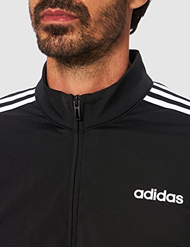 adidas E 3S TT TRIC Caqueta con Cremallera, Hombre, Negro (Black/White), 5XL