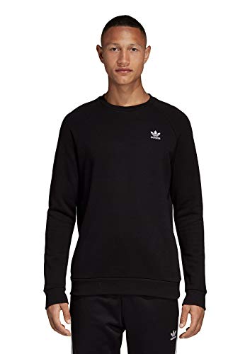 adidas Essential Crew Sudadera, Hombre, Black, XS