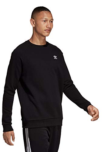 adidas Essential Crew Sudadera, Hombre, Black, XS