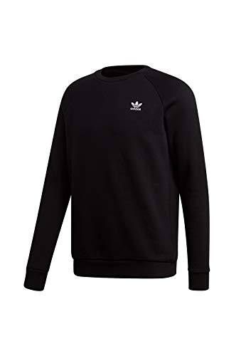 adidas Essential Crew Sudadera, Hombre, Black, XS