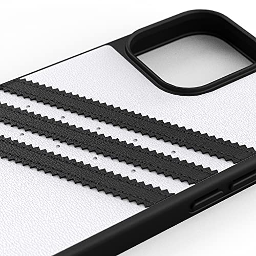 adidas Funda Teléfono Diseñada para iPhone 13 Pro MAX, Fundas Probadas contra Caídas, Bordes Elevados a Prueba De Golpes, Funda Protectora, Blanco y Negro