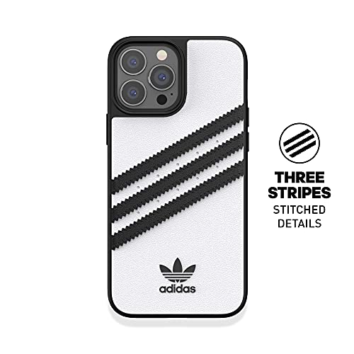 adidas Funda Teléfono Diseñada para iPhone 13 Pro MAX, Fundas Probadas contra Caídas, Bordes Elevados a Prueba De Golpes, Funda Protectora, Blanco y Negro