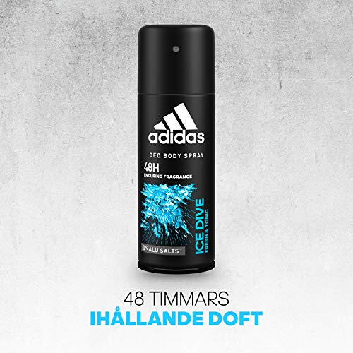 Adidas Ice Dive - Desodorante en spray para hombre, 150 ml