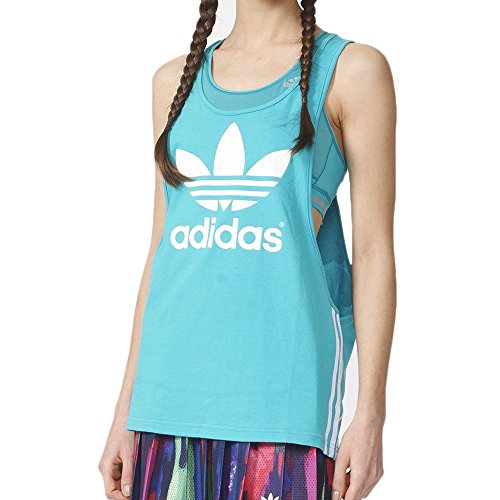 Adidas Pharrell Williams Kauwela - Camiseta de baloncesto para mujer, color azul y blanco ao3153 - AO3153, M, Azul photo/Blanco