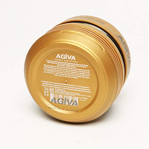 Agiva Cream Wax 08 Pomade/Shine Finish Medium Control 175ML, Mostaza, Estandar, 175