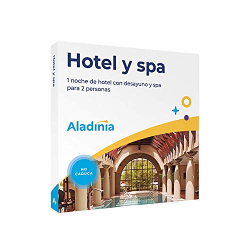 ALADINIA Hotel y SPA. Pack de escapadas Originales para Regalar. Cofre Regalo de Estancia Fin de Semana Relax con Circuito SPA. No caduca, Cambios de Experiencia Gratis ilimitados